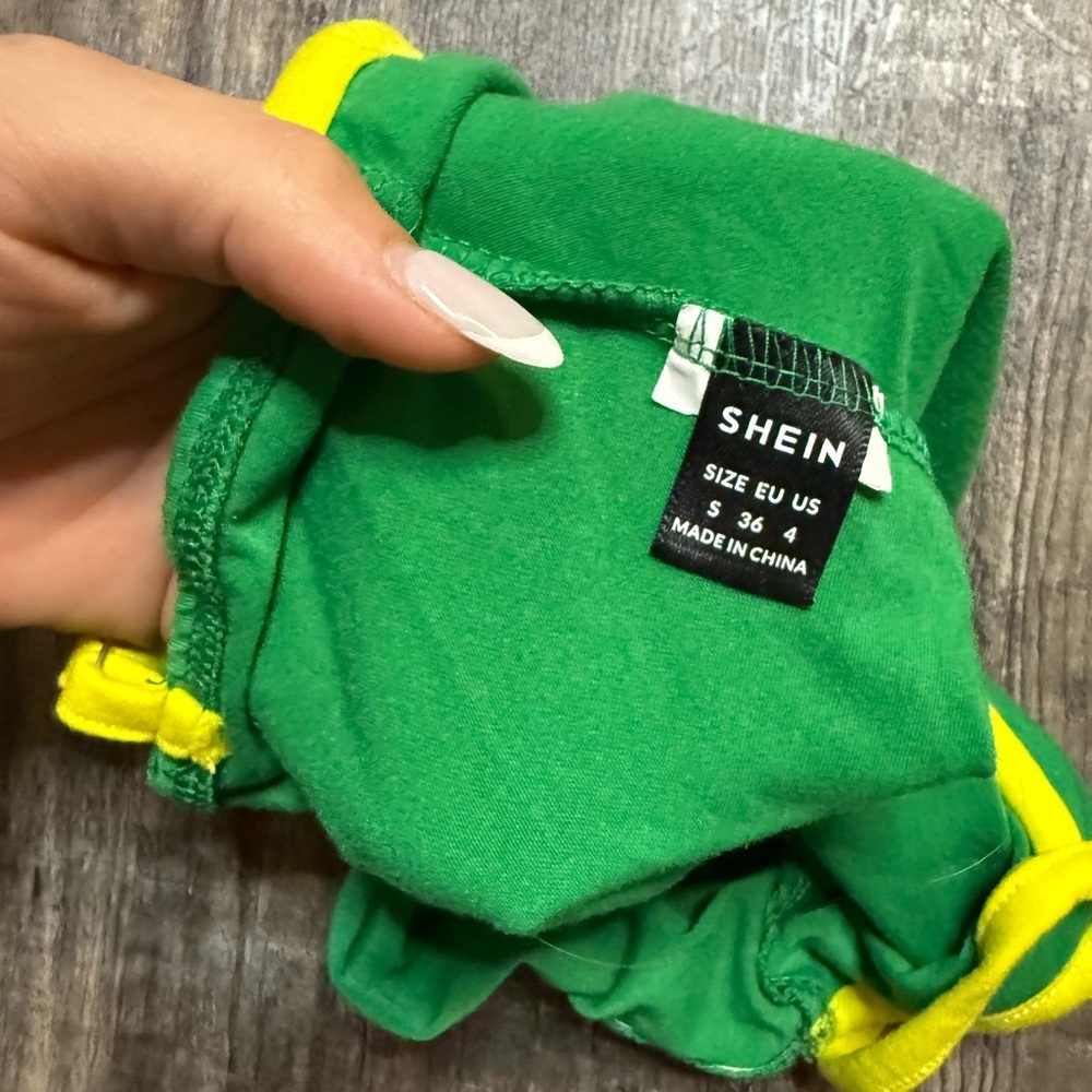SHEIN Green and Yellow Tank Top - Picture 2 of 3